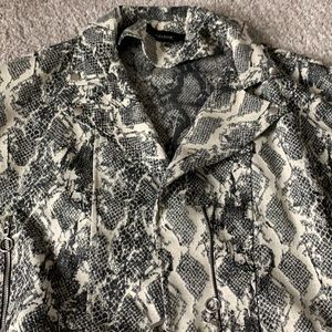 Zara snake skin jacket
